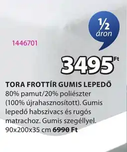 JYSK Tora Frottír gumis lepedő ajánlat