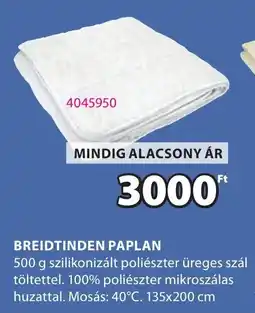 JYSK Breidtinden paplan ajánlat