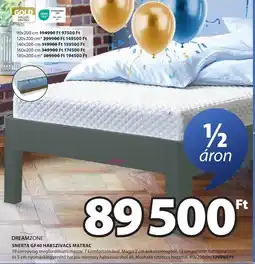 JYSK Dreamzone Snerta GF40 habszivacs matrac ajánlat