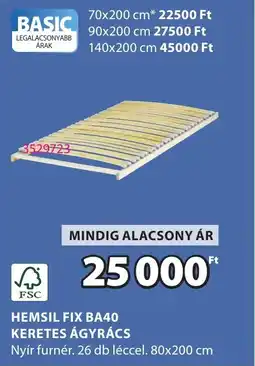 JYSK Hemsil Fix BA40 Keretes ágyrács ajánlat