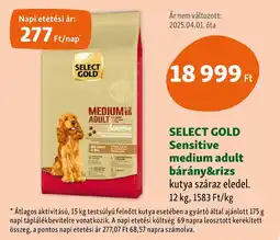 Fressnapf SELECT GOLD Sensitive medium adult bárány&rizs ajánlat