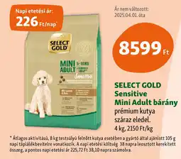 Fressnapf SELECT GOLD Sensitive Mini Adult bárány ajánlat