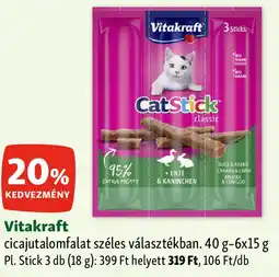 Fressnapf Vitakraft cicajutalomfalat széles választékban ajánlat