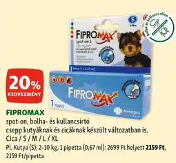 Fressnapf FIPROMAX spot-on ajánlat