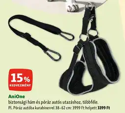 Fressnapf AniOne biztonsági hám és póráz autós utazáshoz ajánlat