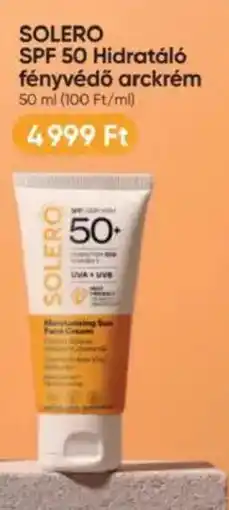 Benu Gyógyszertárak SPF 50 Hidratáló fényvédő arckrém ajánlat