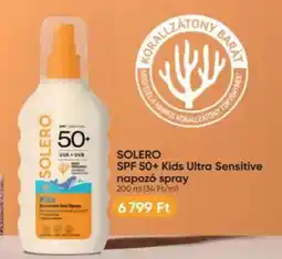 Benu Gyógyszertárak SOLERO SPF 50+ Kids Ultra Sensitive napozó spray ajánlat