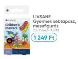 Benu Gyógyszertárak LIVSANE Gyermek sebtapasz, mesefigurás ajánlat