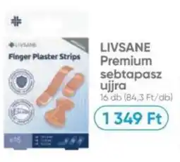 Benu Gyógyszertárak LIVSANE Premium sebtapasz ujjra ajánlat