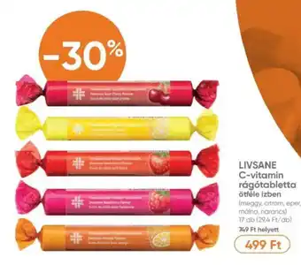 Benu Gyógyszertárak LIVSANE C-vitamin rágótabletta ajánlat
