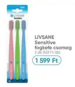 Benu Gyógyszertárak LIVSANE Sensitive fogkefe csomag ajánlat
