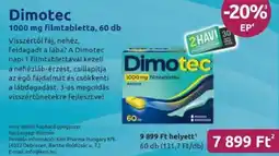 Benu Gyógyszertárak Dimotec filmtabletta ajánlat