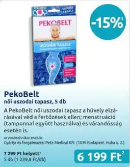 Benu Gyógyszertárak PekoBelt női uszodai tapasz ajánlat