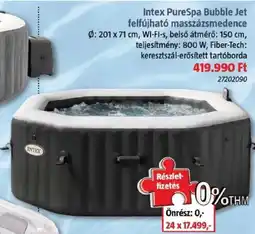 Bauhaus Intex purespa bubble jet felfújható masszázsmedence ajánlat