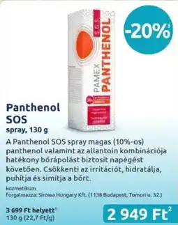 Benu Gyógyszertárak Panthenol SOS spray ajánlat