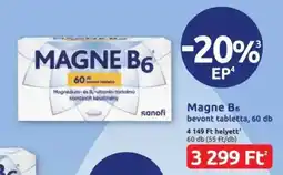 Benu Gyógyszertárak MAGNE B6 bevont tabletta ajánlat