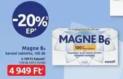 Benu Gyógyszertárak Magne B6 bevont tabletta ajánlat