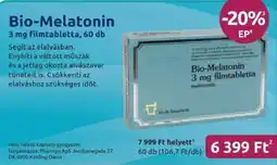 Benu Gyógyszertárak Bio-Melatonin filmtabletta ajánlat