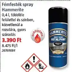 Bauhaus Fémfesték spray Hammerite ajánlat
