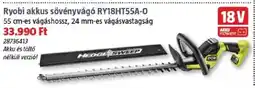 Bauhaus Ryobi akkus sövényvágó RY18HT55A-O ajánlat