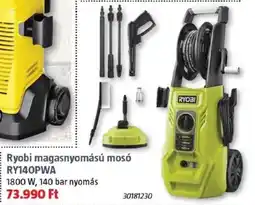 Bauhaus Ryobi magasnyomású mosó ry140pwa ajánlat