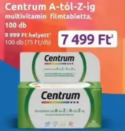 Benu Gyógyszertárak Centrum A-tól-Z-ig multivitamin filmtabletta ajánlat