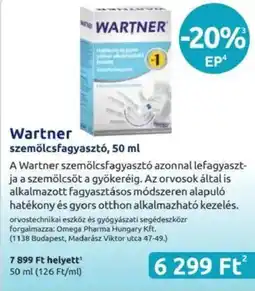 Wartner szemölcsfagyasztó