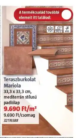 Bauhaus Teraszburkolat Mariola ajánlat