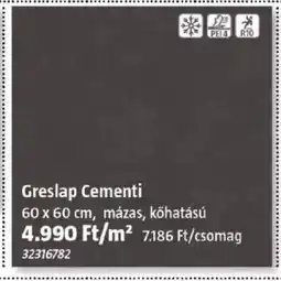 Bauhaus Greslap Cementi ajánlat