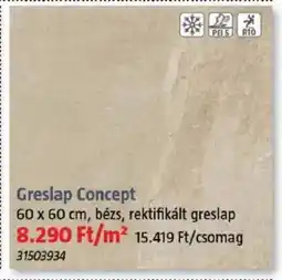 Bauhaus Greslap Concept ajánlat