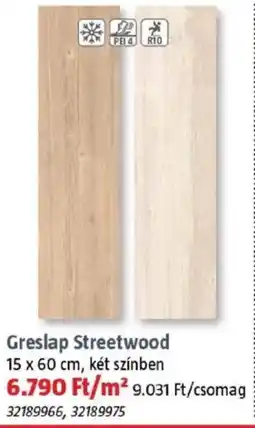 Bauhaus Greslap Streetwood ajánlat