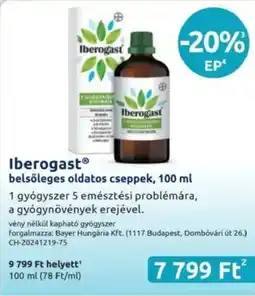 Benu Gyógyszertárak Iberogast belsőleges oldatos cseppek ajánlat