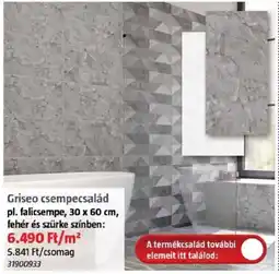 Bauhaus Griseo csempecsalád ajánlat