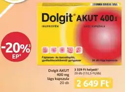 Benu Gyógyszertárak Dolgit AKUT lágy kapszula ajánlat