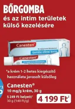 Benu Gyógyszertárak Canesten krém ajánlat