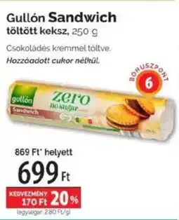 Pingvin Patika Gullón Sandwich töltött keksz ajánlat
