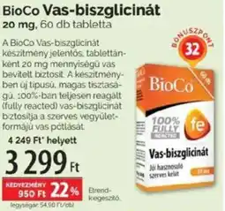 Pingvin Patika BioCo Vas-biszglicinát tabletta ajánlat