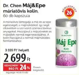 Pingvin Patika Dr. Chen Máj&Epe máriatövis kolin kapszula ajánlat