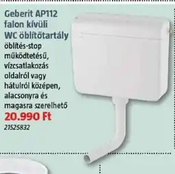Bauhaus Geberit AP112 falon kívüli WC öblítőtartály ajánlat