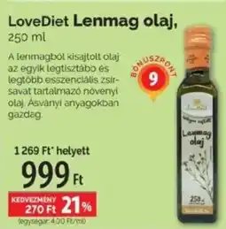 Pingvin Patika LoveDiet Lenmag olaj ajánlat