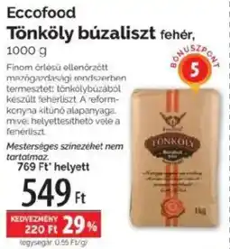 Pingvin Patika Eccofood Tönköly búzaliszt fehér ajánlat