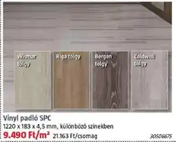 Bauhaus Vinyl padló SPC ajánlat