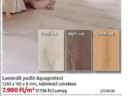 Bauhaus Laminált padló Aquaprotect ajánlat