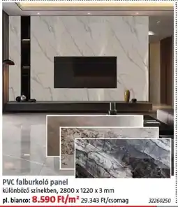 Bauhaus PVC falburkoló panel ajánlat