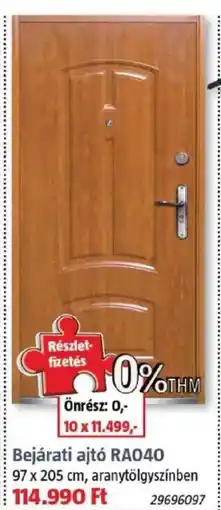 Bauhaus Bejárati ajtó RA040 ajánlat