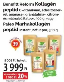 Pingvin Patika Benefitt Reform Kollagén peptid ajánlat