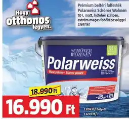 Bauhaus Prémium beltéri falfesték Polarweiss Schöner Wohnen ajánlat