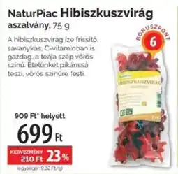 Pingvin Patika NaturPiac Hibiszkuszvirág aszalvány ajánlat