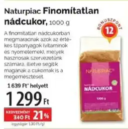 Pingvin Patika Naturpiac Finomítatlan nádcukor ajánlat