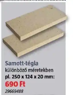 Bauhaus Samott-tégla ajánlat